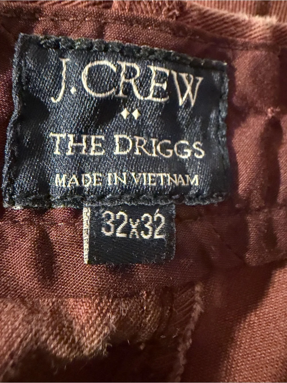 J. Crew Men's Chinos rust brown size 32/32 well worn